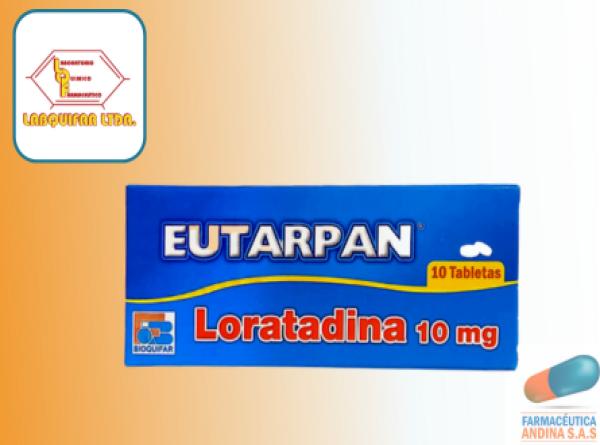LORATADINA 10 MG CAJA x 10 TAB EUTARPAN