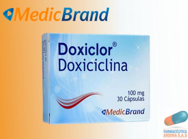 Doxiciclina capsulas de 100 mg
