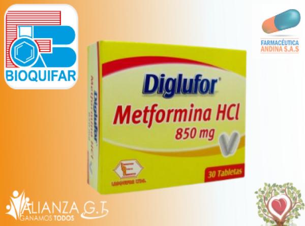 Metformina de 850 mg